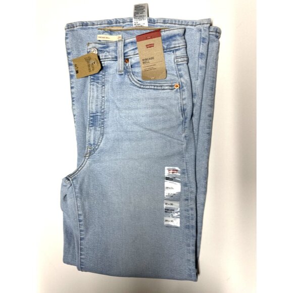 Levi's Women's Ribcage Bell Jeans 29x30 The Bells And Whistles - Blue - Picture 6 of 9